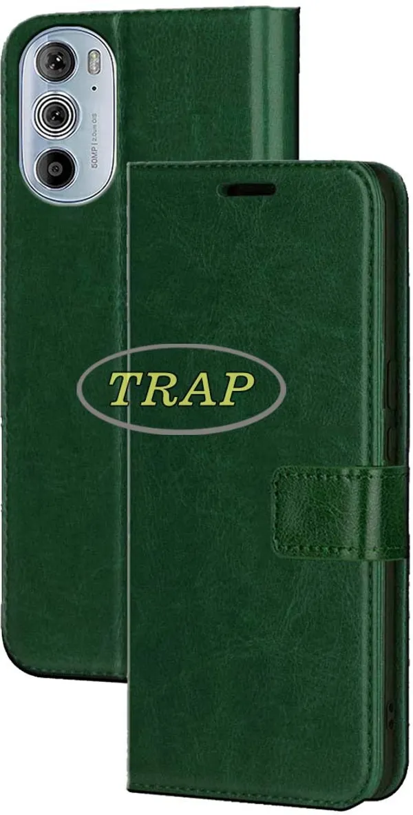Green_Artificial_Leather_Moto_Edge_30_Pro_5G_Back_Cover