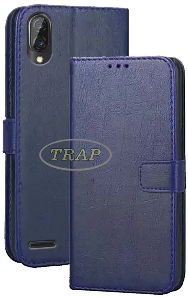 Blue_Artificial_Leather_Gionee_F11&Gionee_Max_Flip_Cover