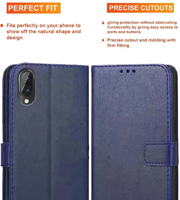 Blue_Artificial_Leather_Gionee_F11&Gionee_Max_Flip_Cover