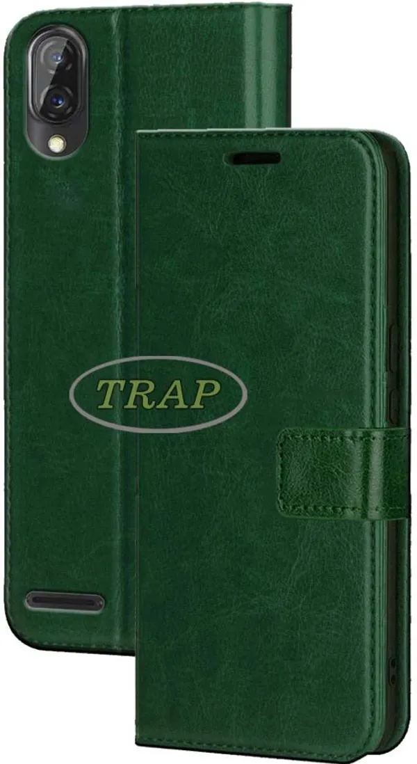 Green_Artificial_Leather_Gionee_F11&Gionee_Max_Flip_Cover