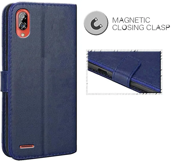 Blue_Leather_Gionee_Max_Flip_Cover