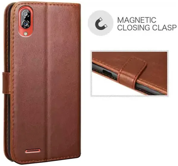 Brown_Leather_Gionee_Max_Flip_Cover