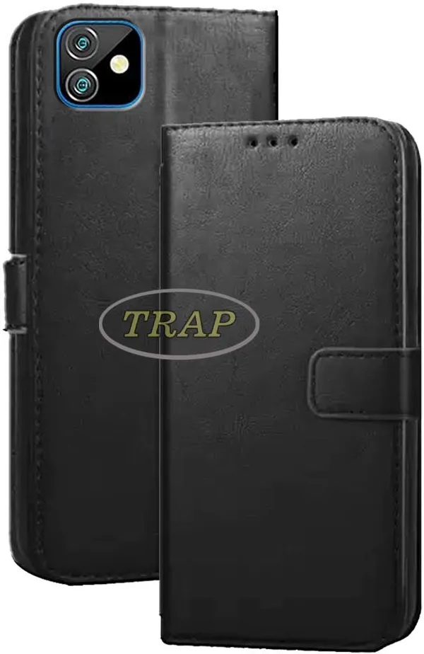 Black_Artificial_Leather_Gionee_Pro_Max_Flip_Cover