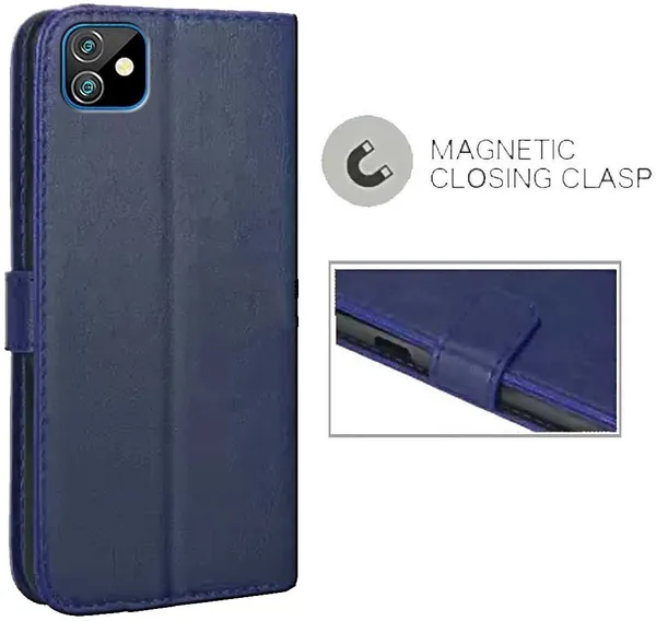 Blue_Artificial_Leather_Gionee_Pro_Max_Flip_Cover