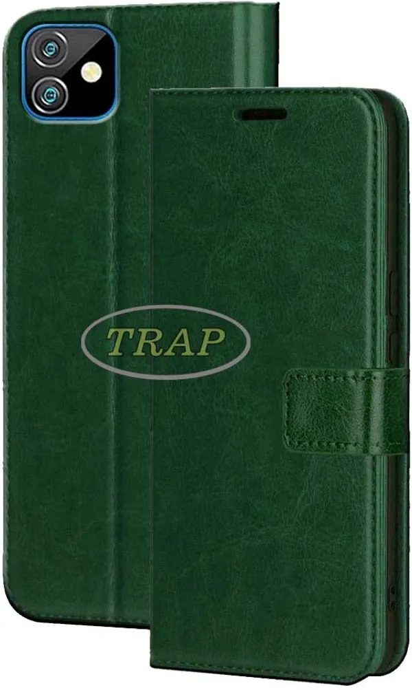 Green_Artificial_Leather_Gionee_Pro_Max_Flip_Cover