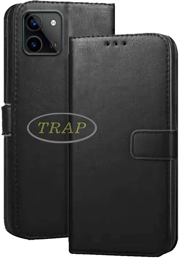 Black_Artificial_Leather_Infinix_Hot_11_2022_Back_Cover