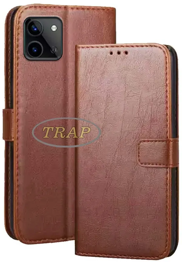 Brown_Artificial_Leather_Infinix_Hot_11_2022_Back_Cover