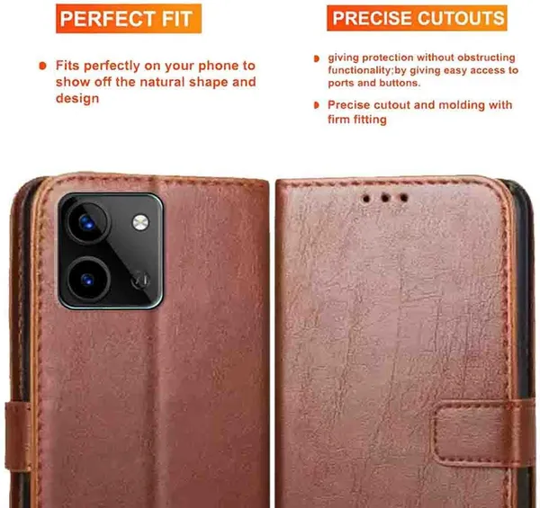 Brown_Artificial_Leather_Infinix_Hot_11_2022_Back_Cover