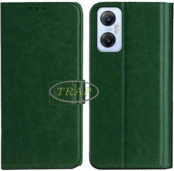 Green_Artificial_Leather_Infinix_Hot_20_5G_Back_Cover