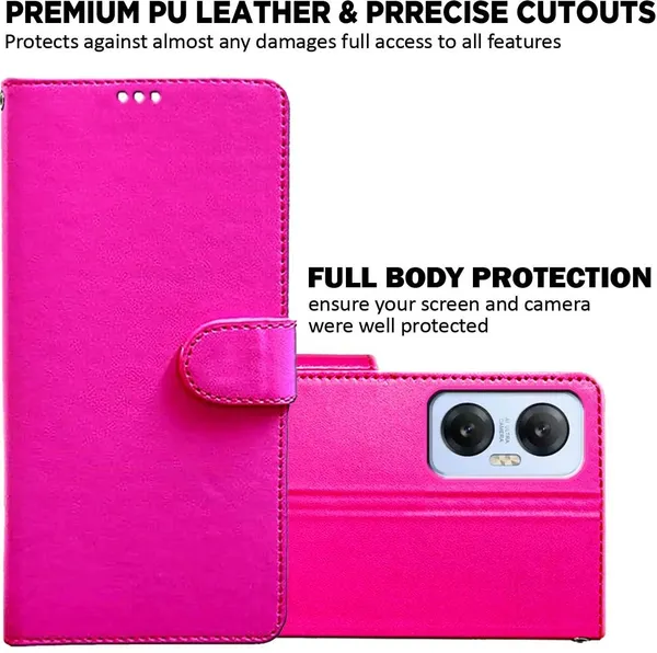 Pink_Artificial_Leather_Infinix_Hot_20_5G_Back_Cover