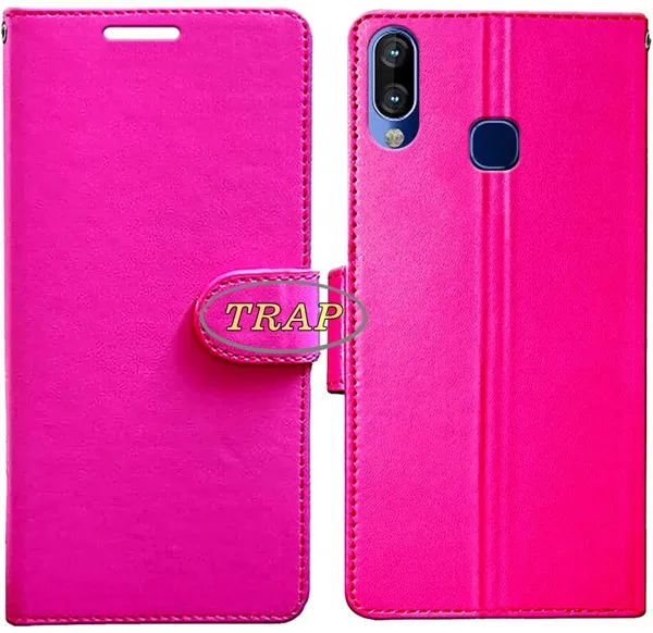 Pink_Artificial_Leather_Infinix_Hot_S3X_Back_Cover