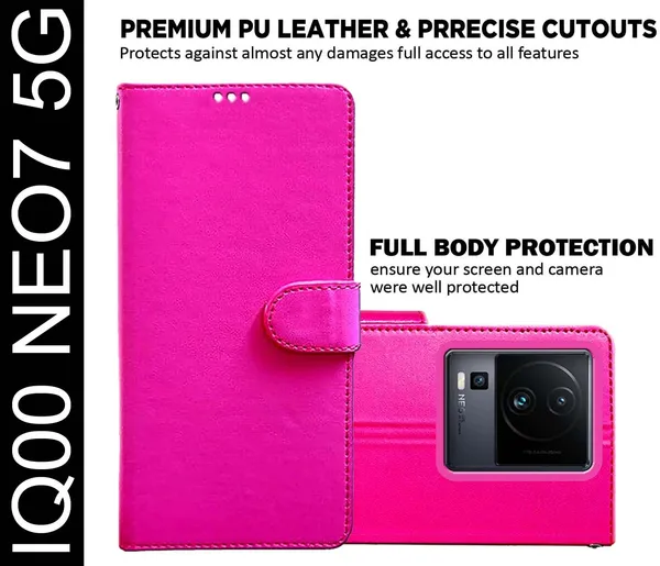 Pink_Artificial_Leather_IQ00_Neo7_5G_Back_Cover