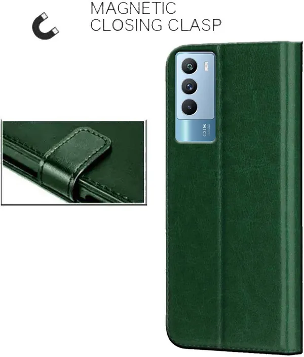 Green_Artificial_Leather_IQOO_9_SE_5G_Back_Cover