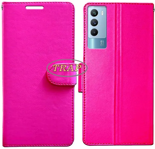 Pink_Artificial_Leather_IQOO_9_SE_5G_Back_Cover