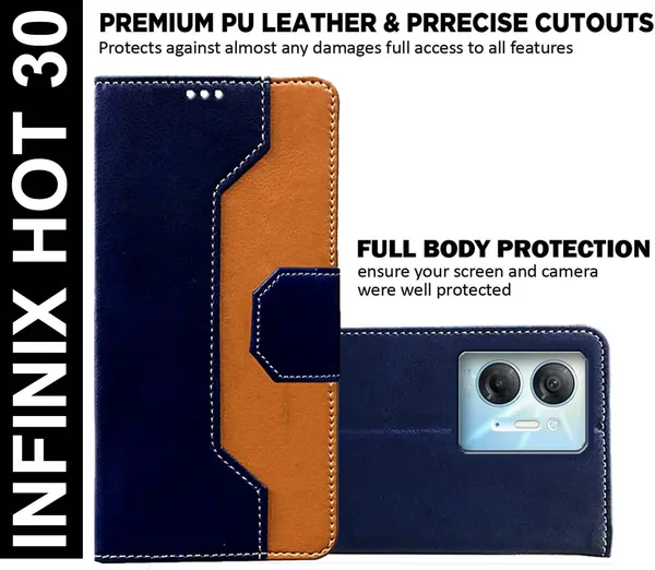 Multicolor_Artificial_Leather_Infinix_Hot_30_Back_Cover