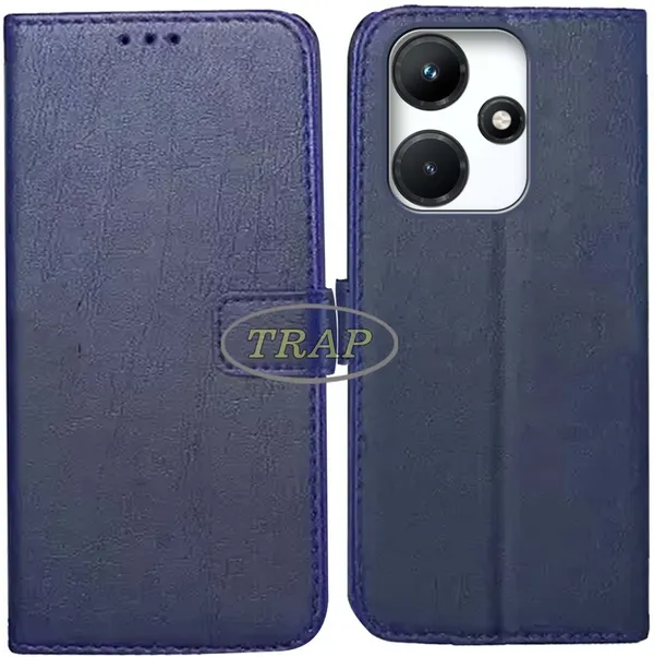 Blue_Artificial_Leather_Infinix_Hot_30i_Back_Cover