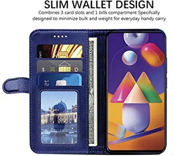 Blue_Artificial_Leather_Infinix_Hot_30i_Back_Cover