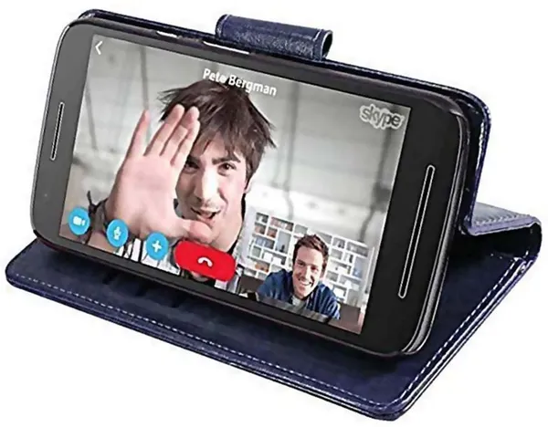 Blue_Artificial_Leather_Infinix_Hot_30i_Back_Cover