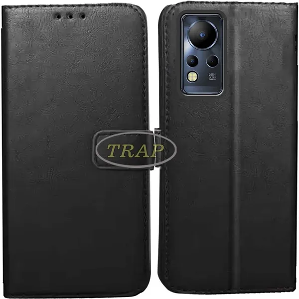 Black_Artificial_Leather_Infinix_Note_12_Back_Cover