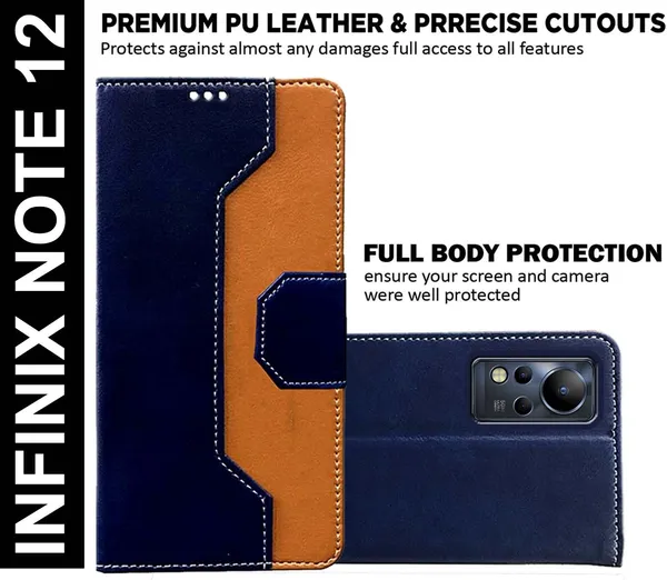 Multicolor_Artificial_Leather_Infinix_Note_12_Back_Cover