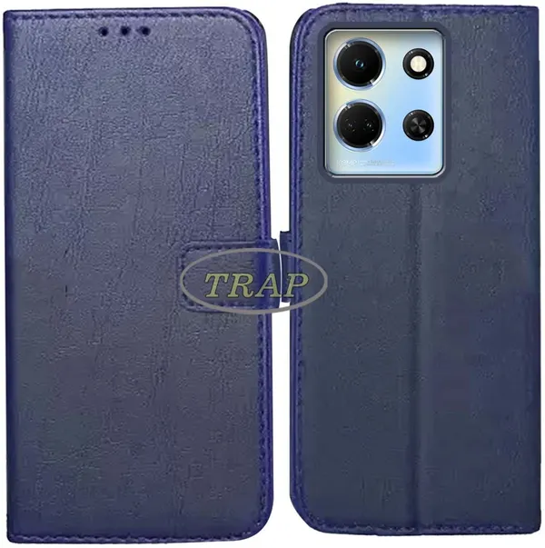 Blue_Artificial_Leather_Infinix_Note_30_5G_Flip_Cover
