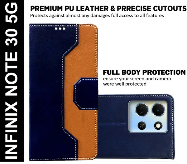 Multicolor_Artificial_Leather_Infinix_Note_30_5G_Flip_Cover
