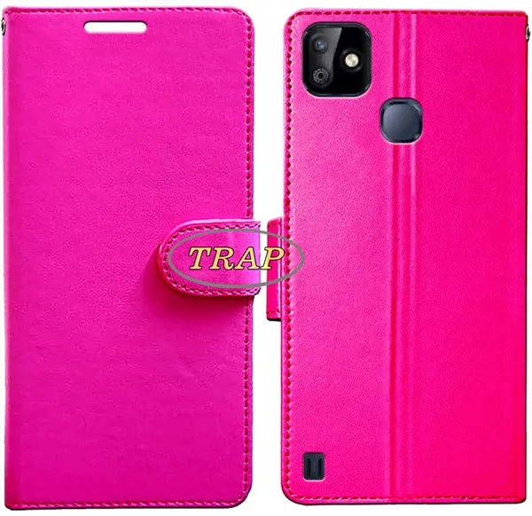 Pink_Artificial_Leather_Infinix_Hd_2021_Back_Cover