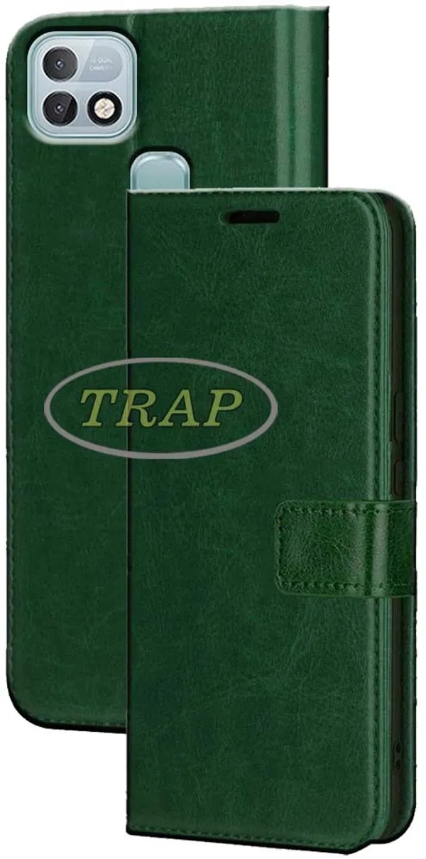 Green_Artificial_Leather_Infinix_Hot_10i_Back_Cover