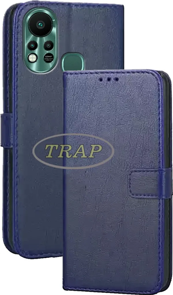 Blue_Artificial_Leather_Infinix_Hot_11S_Back_Cover