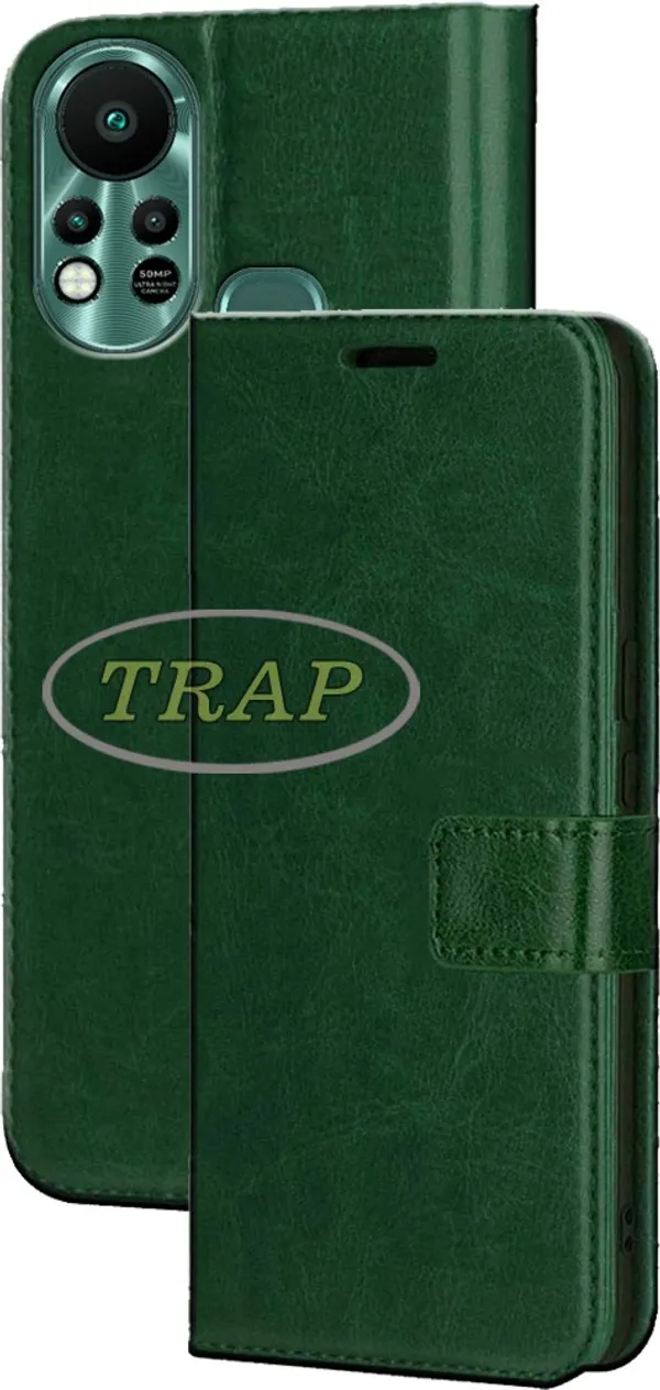 Green_Artificial_Leather_Infinix_Hot_11S_Back_Cover