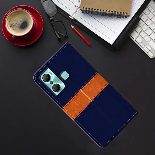 Multicolor_Artificial_Leather_Infinix_Hot_12_Pro_Back_Cover