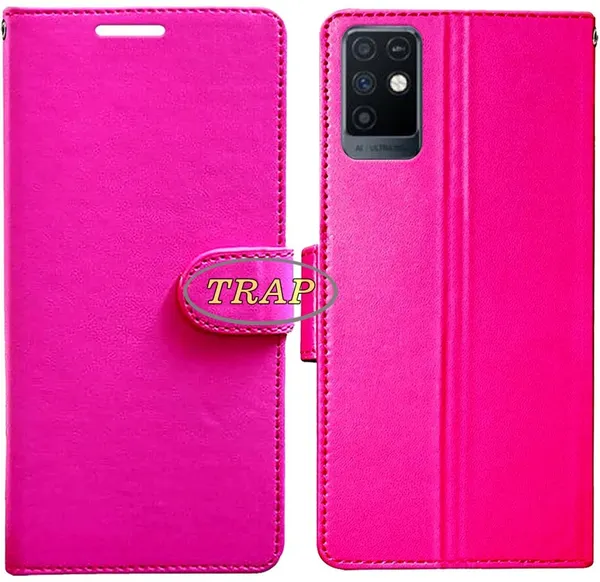 Pink_Artificial_Leather_Infinix_Note_10_Back_Cover