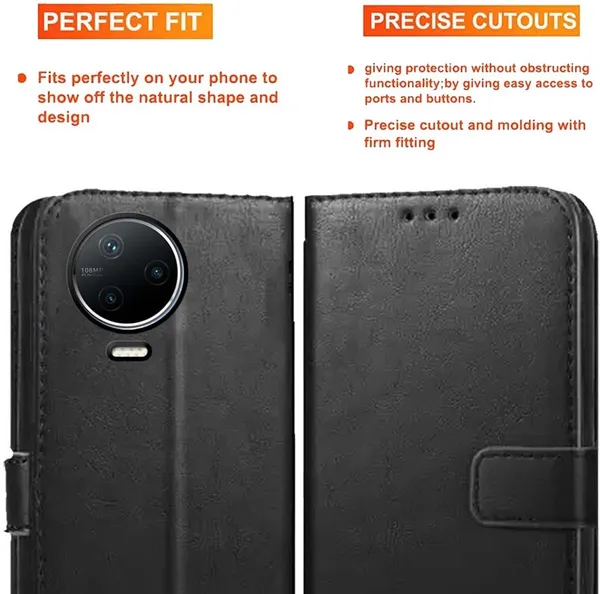 Black_Artificial_Leather_Infinix_Note_12_Pro_4G_Back_Cover
