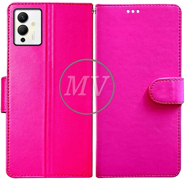 Pink_Artificial_Leather_Infinix_Note_12_Pro_5G_Back_Cover