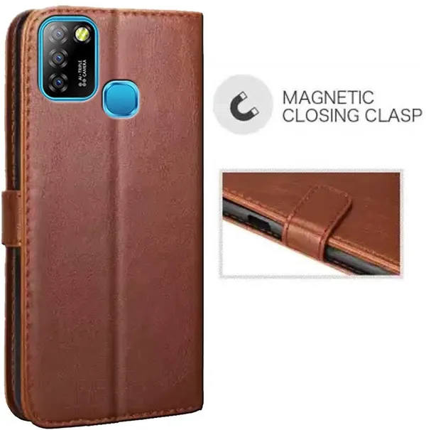 Brown_Artificial_Leather_Infinix_Smart_5A_Back_Cover