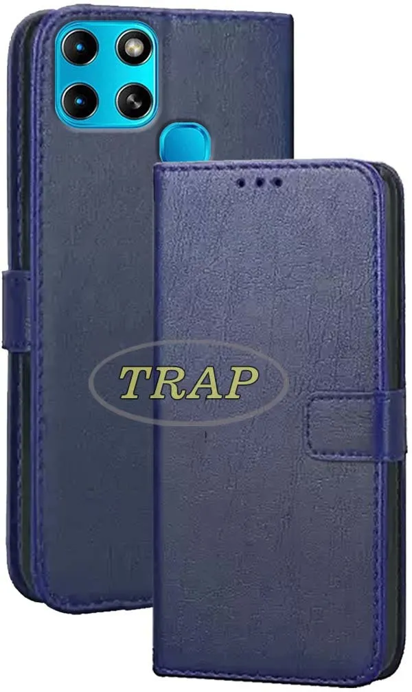 Blue_Artificial_Leather_Infinix_Smart_6_Back_Cover