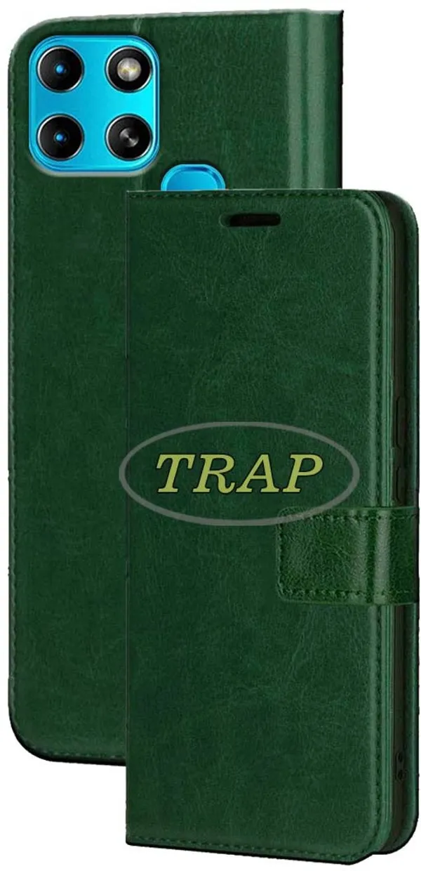 Green_Artificial_Leather_Infinix_Smart_6_Back_Cover