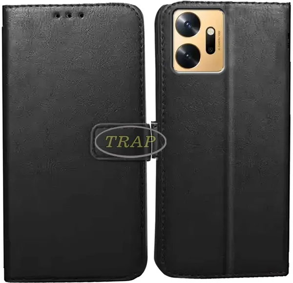 Black_Artificial_Leather_Infinix_Zero_20_Back_Cover
