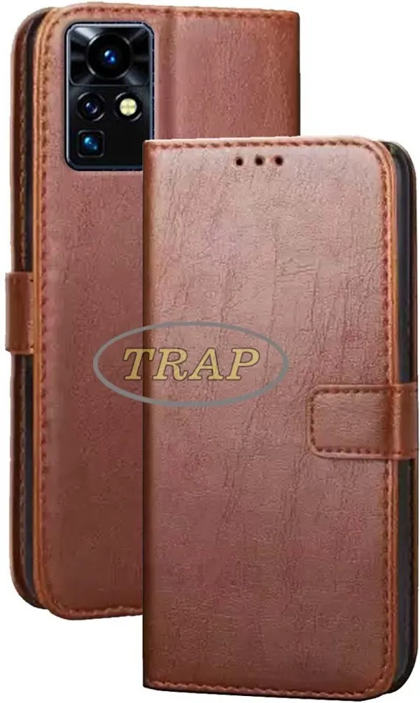 Brown_Artificial_Leather_Infinix_Zero_X_Pro_Back_Cover