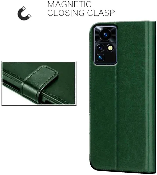 Green_Artificial_Leather_Infinix_Zero_X_Pro_Back_Cover