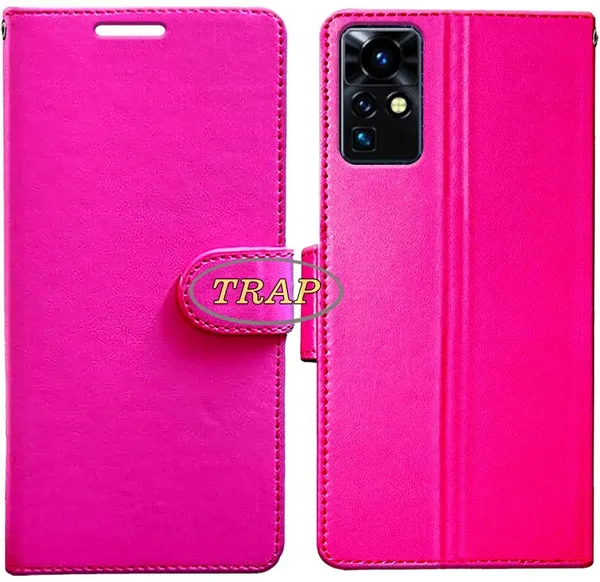 Pink_Artificial_Leather_Infinix_Zero_X_Pro_Back_Cover