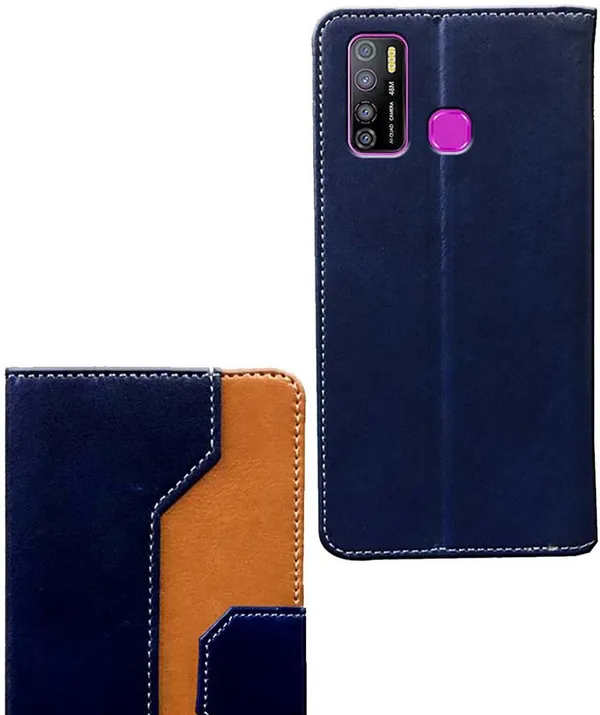Multicolor_Artificial_Leather_Infinix_Hot_9_Flip_Cover
