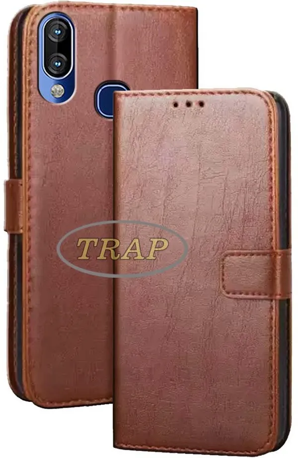 Brown_Artificial_Leather_Infinix_Hot_S3X_Flip_Cover