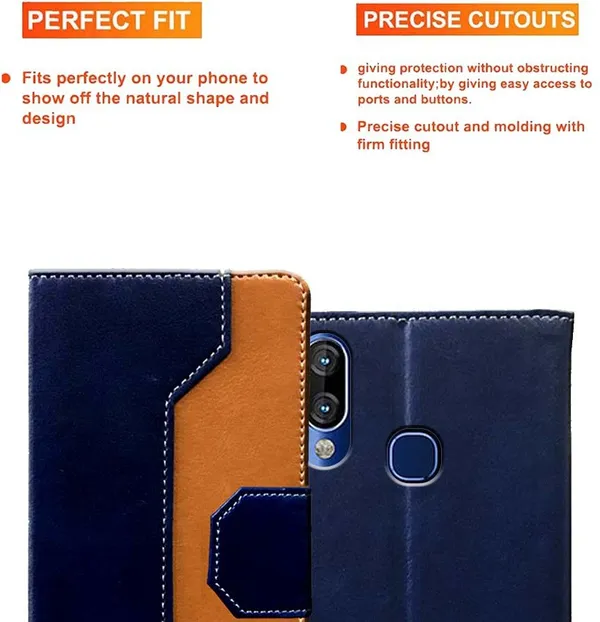 Multicolor_Artificial_Leather_Infinix_Hot_S3X_Flip_Cover