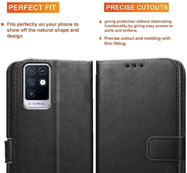 Black_Artificial_Leather_Infinix_Note_10_Back_Cover