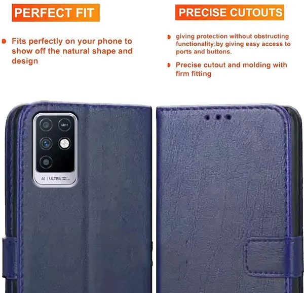 Blue_Artificial_Leather_Infinix_Note_10_Back_Cover