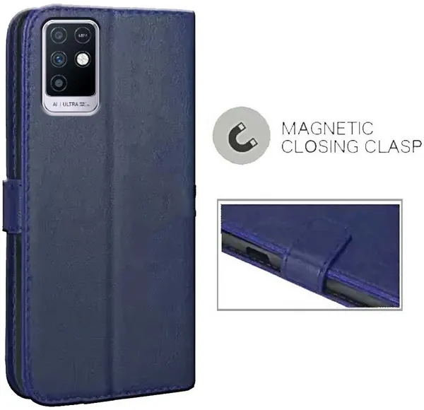 Blue_Artificial_Leather_Infinix_Note_10_Back_Cover
