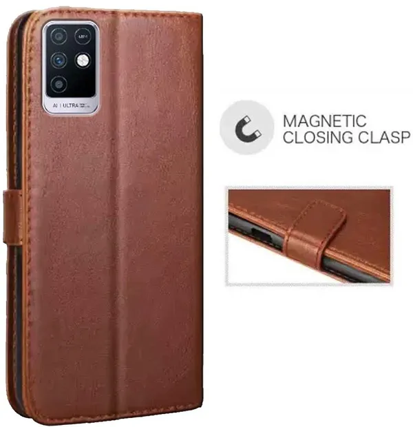 Brown_Artificial_Leather_Infinix_Note_10_Back_Cover