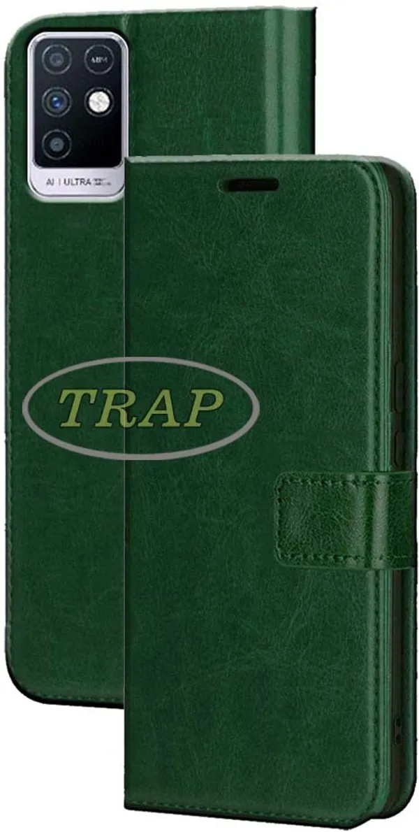 Green_Artificial_Leather_Infinix_Note_10_Back_Cover