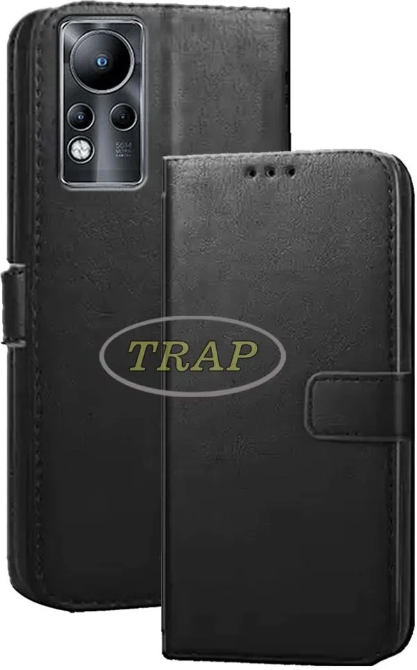 Black_Artificial_Leather_Infinix_Note_11_Back_Cover